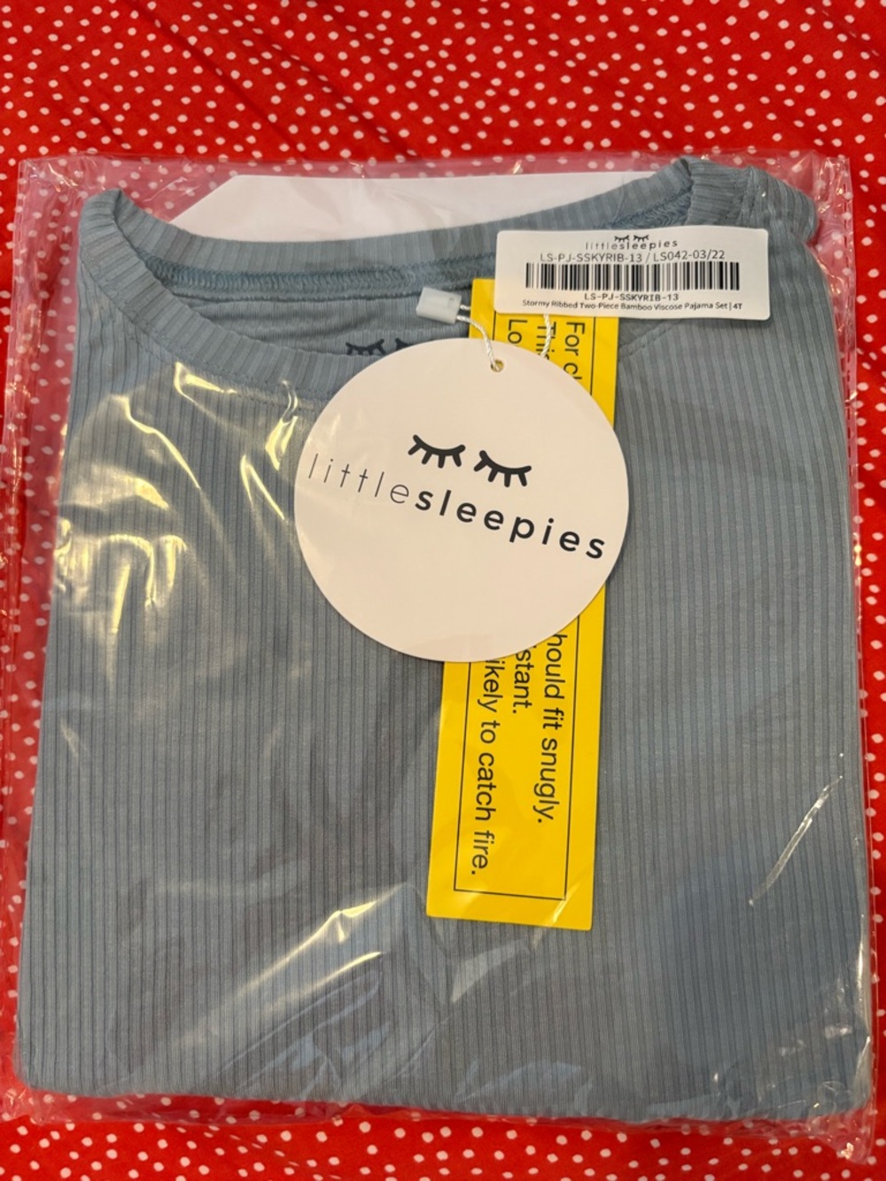 Little Sleepies Stormy Ribbed Two-Piece Bamboo Viscose Pajama Set | 4T